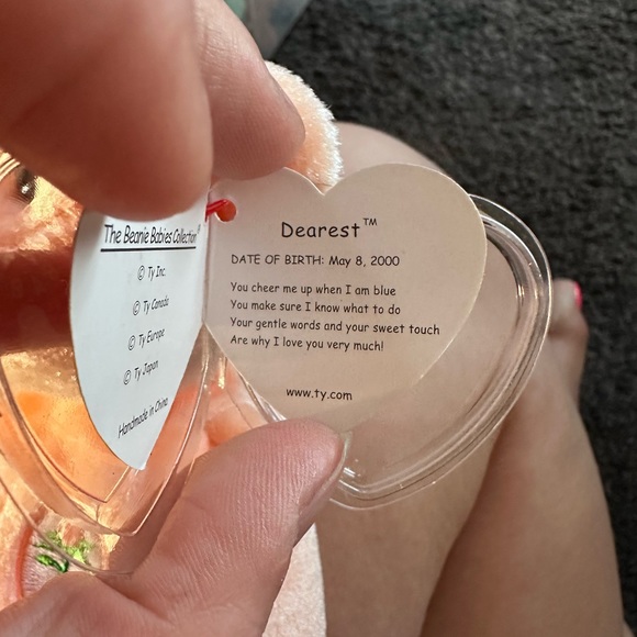 ‘Dearest’ Beanie Baby Bear - Picture 3 of 3